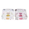 2Pcs Crystal Glass Nail Art Dappen Dish Cup with Lid view 1