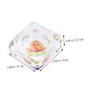 2Pcs Crystal Glass Nail Art Dappen Dish Cup with Lid view 2