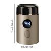 ChuYiElegance Men's Travel Shaver Compact Design Portable Facial Hair Trimmer for Grooming, Gold view 2