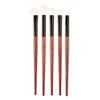 Makeup Brushes 5pcs Eyeshadow Makeup Brushes Set with Soft Synthetic Hairs for Eyeshadow, Eyebrow, Eyeliner, Blending (Brown) view 1
