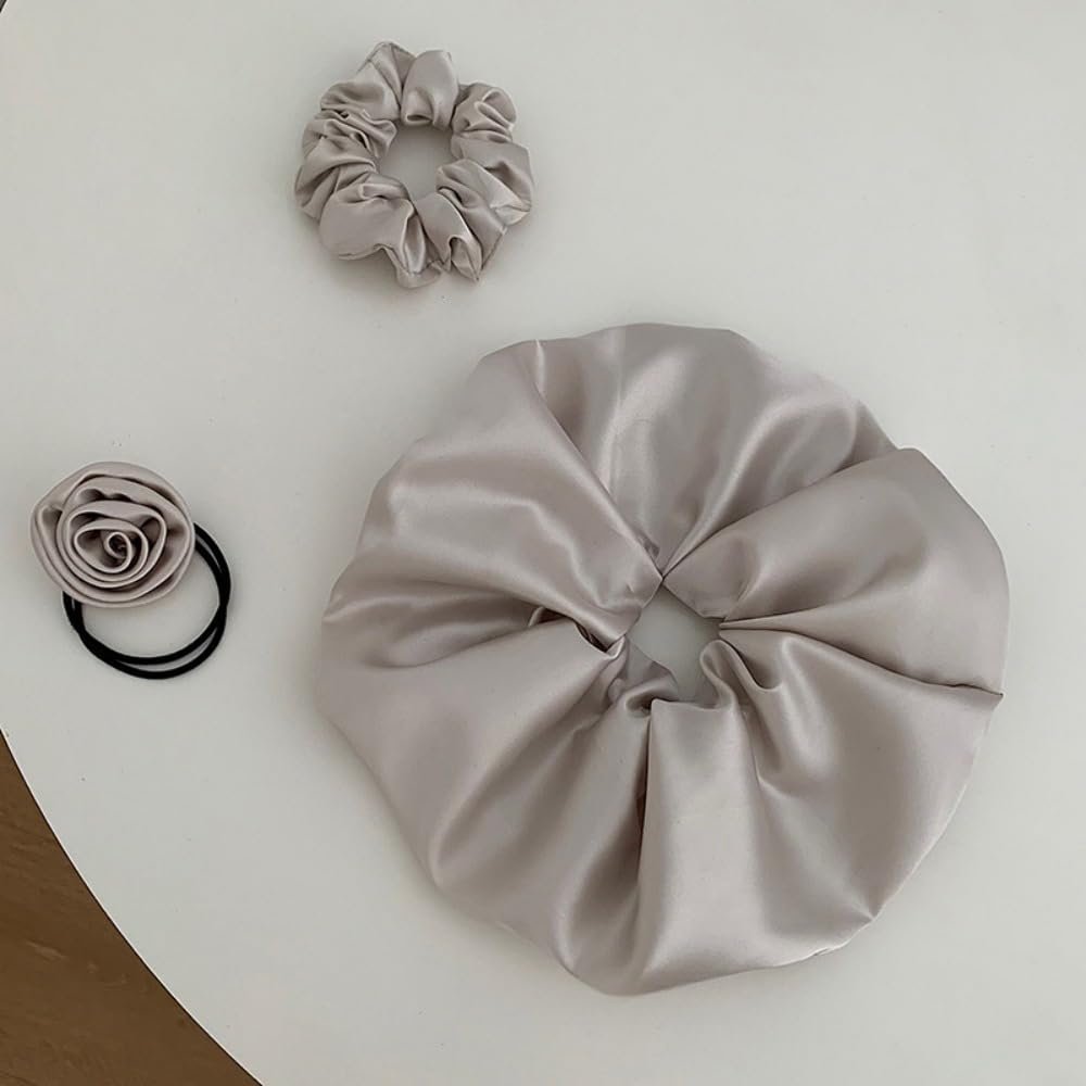 hair clip Large Intestine Hair Band Hair Rope Hair Accessory Dreses Going In Style Vrvogue Large Intestine Circle Oversized Hair Ring hairpin(FJ1393)