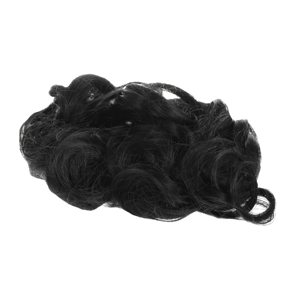 Beatifufu Comfortable Daily Wear Women Wig Highlight Curly Wig Fake Hair Bun Stylish Design Natural Hair Look