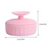 Beatifufu Makeup Brush Cleaner Box Dual-use Silicone Cleaning Tool for Efficient Makeup Brush Hygiene Gentle Texture for Eyeshadow and Brow Application Durable and Reusable Design Pink view 2