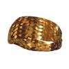 Gold Sequin Sparkle Sports Headbands for Men Women Sweatbands Moisture Wicking Workout Sweat Bands Mens Running Headband Sweat Head Bands for Tennis Stretchy Hairband view 2