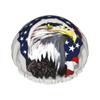 Bald Eagle Flag Print Shower Cap For Women,Reusable Bath Cap,Breathable Shower Caps,Bathing Shower Caps With Adjustable view 1