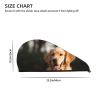 FHEBNDS Microfiber Hair Towel Cap Absorbent Hair Turban Towel Coral Velvet Hair Drying Towel Quick Dry Hair Wrap Cap with Button Golden Retriever Dog Bath Cap Hair Cap Gift for Women view 4