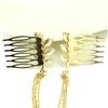BIUDECO Leaf Chain Hairpin Comb Vintage Style Tassel Hair Clip Stylish Hair Accessories for Women view 2