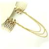 BIUDECO Leaf Chain Hairpin Comb Vintage Style Tassel Hair Clip Stylish Hair Accessories for Women view 3