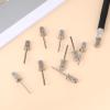 10 PCS Mandrel Nail Drill Bits, Professional Nail Bits for Nails Drill Heads Shaft 3/32 Inch Replacement Mandrel Bit for Nails Electric File Manicure Pedicure Tool (Silver) view 2