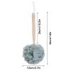 8 Pack Large Bath Puff Loofah Sponge with Long Handle Shower Loofah, Bath Body Back Brush view 2