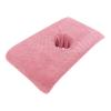 Massage Table Towel, SPA Bed Head Curtain Pad, Comfortable Face Pillow Towel with with Face Breath Hole, Pink view 1