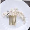 Beatifufu Women Crystals Hair Comb Bridal Flower Hair Jewelry for Wedding Decoration Elegant Wedding Headpiece for Brides and Bridesmaids Handmade Accessory for Special Occasions view 3