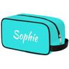 Zestdesign Custom Travel Toiletry Bag Custom Makeup Bag with Name Personalized Cosmetic Bag Shaving Dopp Kit for Women Men, Light Blue view 1