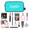 Zestdesign Custom Travel Toiletry Bag Custom Makeup Bag with Name Personalized Cosmetic Bag Shaving Dopp Kit for Women Men, Light Blue view 4