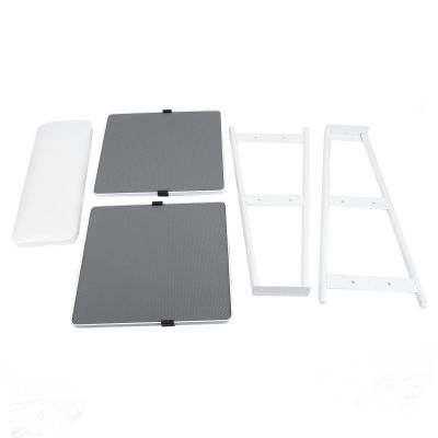 Duimimi Manicure Foot Rest, Versatile Pedicure Stand with Storage Rack, Comfortable, Space Saving Design, Sturdy Stainless Steel & PU Material