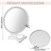 20x Magnifying Handheld Mirror Double Sided, Magnifying Mirror with Light and Adjustable Brightness, Hanging and Handheld Mirror with Handle, Travel Makeup Mirror with 10X Vanity Mirror for Women view 3
