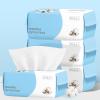 100 Count Disposable Face Towel, Biodegradable Facial Dry Wipes, Super Soft & Thick Face Cloth, Lint-Free Face Towelettes for Sensitive Skincare, Makeup Remover Dry Wipes, Facial Cleansing (4 Pack) view 1