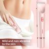 XieJY Women's Body Shaver, 2 in 1 Head Bikini Trimmer Rechargeable Eletctric Shaver for Women IPX7 Waterproof Wet and Dry Hair Trimmer for Facial Face Lip Chin Underarm Legs (Pink) view 3