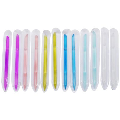 12Pcs Glass Cuticle Pusher And Remover Tool Professional Filing Cuticle Remover Pedicure For Nails And Cuticles Care