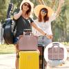 Acshio Hard Shell Cosmetic Travel Case, 17 Inch Mini Travel Hand Luggage with Elastic Band, Portable ABS Carrying Makeup Case Suitcase Train Cosmetic Bag for Travel, Camping, Business Trip view 4