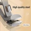 Clipdoc Max Toenail Clipper, Clipdoc Max Toe Nail Clipper, Clipdoc Max Nail Trimmer, Wide Jaw Opening Anti-Splash Nail Clipper, Toenail Clippers for Thick Nails (Silver) view 3