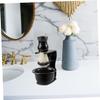 Beatifufu 3pcs Portable Grooming Stand and Shaving Brush Holder Compact and Stylish Organizer for Travel and Bathroom Use Design view 4