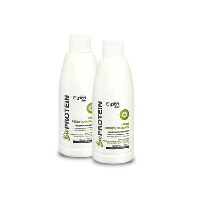 Expert Hair Bio Protein Organic Brazilian Keratin Treatment - Formaldehyde-Free Hair Straightening, Keratina Brasilea, 2x100ml/6.76oz