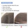 zhongxlla Wig for Men Men Capillary Prosthesis HD Lace Man Toupee Indian Human Remy Hair Wigs Full Lace Human Hair System Replacement Hair Wig Male Hair Replacement Systems(Brown,6x9) view 4