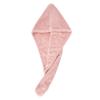Bella Sleep + Spa Microfiber Hair Towel Wrap - Fast Drying Hair Turban for Wet Hair - Ultra Soft Absorbent Hair Wrap for Curly & Long Hair, One Size, Light Pink view 1