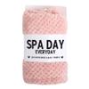 Bella Sleep + Spa Microfiber Hair Towel Wrap - Fast Drying Hair Turban for Wet Hair - Ultra Soft Absorbent Hair Wrap for Curly & Long Hair, One Size, Light Pink view 2
