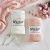 Bella Sleep + Spa Microfiber Hair Towel Wrap - Fast Drying Hair Turban for Wet Hair - Ultra Soft Absorbent Hair Wrap for Curly & Long Hair, One Size, Light Pink view 4