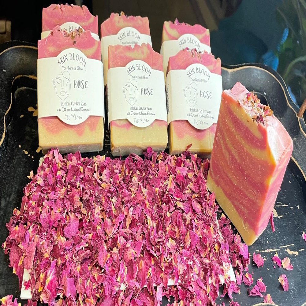 SKIN BLOOM YOUR NATURAL GLOW EXFOLIANTING BODY SOAP (Rose)