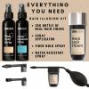 Hair Illusion 100% Real Hair Fibers Combo Kit Bundle: Hair Fibers, Hold spray, Water Spray, & Applicator for Instant Natural Fuller Hair for Thinning & Enhancement Blend (Jet Black) view 3