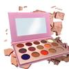 BEAUTELE COSMETICS Grace 15 Color Eyeshadow Palette + High-Pigment + Blendable + Versaitlity, Lg pink compact, view 1