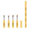 4-in-1 Portable Makeup Brush for Blending Sponge, Eyeshadow, Eyebrow & Liner Makeup Brush, Portable Travel Brush (Yellow) view 1