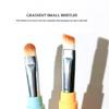 4-in-1 Portable Makeup Brush for Blending Sponge, Eyeshadow, Eyebrow & Liner Makeup Brush, Portable Travel Brush (Yellow) view 2