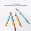 4-in-1 Portable Makeup Brush for Blending Sponge, Eyeshadow, Eyebrow & Liner Makeup Brush, Portable Travel Brush (Yellow) view 4
