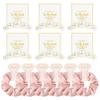 12 Pcs Bridesmaid Proposal Gifts Bridesmaid Pear Hair Claw Clips Hair Scrunchies Bridal Shower Gifts Bachelorette Party Wedding Favors Present Hair Accessories for Women (Pink Series) view 1