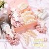 12 Pcs Bridesmaid Proposal Gifts Bridesmaid Pear Hair Claw Clips Hair Scrunchies Bridal Shower Gifts Bachelorette Party Wedding Favors Present Hair Accessories for Women (Pink Series) view 2