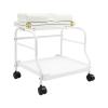NIENIEE Footrest Stand, Beauty Salon Nail Or Foot Bath Spa Portable Trolley, Rolling Cart for Foot Rest Pedicure Manicure Furniture Massage Table Salon Supplies Bathroom (Grey) view 1