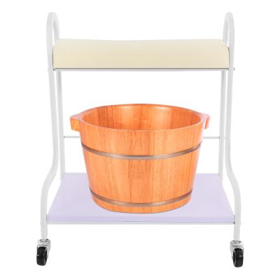 Beauty Salon Nail or Foot Bath Spa, Portable Trolley Cart With Wheels, 360Rotating Hand Support, for Foot Bath, Manicure Foot Rest with Wheels