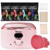 Makeforu Brazilian Waxing Kit - Bikini & Full Body Hair Removal with Digital Warmer, 4 Scented Wax Beads & 27 Silicone Tools - Home Waxing for Women & Men, Face & Body Care (Pink) view 1