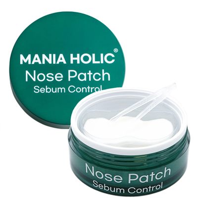 MANIA HOLIC Nose Patch Sebum Control - Melting Pore Nose Strips, Exfoliating Toner for Pore Minimization, Whitehead and Blackhead Removal, Korean Skincare (50 count)