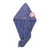 Dry Hair Towel Coral Ladies Soft Shower Cap Head Wrap Absorbent Fast Dry Ladies Head Towel(Purple) view 1