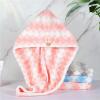 1pcs Women Coral Shower Hair Towel Wrap Drying Turban Printed Bathroom Quick-Dry Soft Absorption Turban Head Cap(Purple) view 2