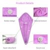 Super Absorbent Towel Coral Hair Drying Turban Quick Dry for Women for Curly Thick Hair(Pink) view 3