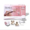 PosheEra Self-Care Shave Kit | Friction-Fit Handle for Easy Reach & Comfort | 3 & 5 Petal Shave Heads | USB Charging | Smooth view 1