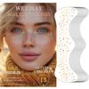 15 Pcs Gold Glitter Freckles Face Tattoo, Gold glitter Freckles Makeup Patches, Waterproof Sparkle Freckles, Glitter Freckles Face Temporary Tattoos for Women view 1