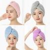 Bathroom Absorbent Quick-Drying Bath Thicker Shower Long Curly Hair Cap Dry Head Hair Towel(Pink) view 2