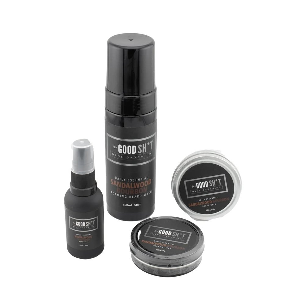 Beard Starter Pack (10 Fl Oz, Sandalwood Bourbon)